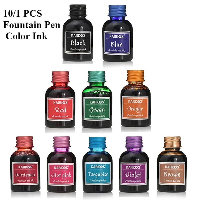 10/1 Buah 30Ml Berbagai Warna  - Fountain Pen Bottled Ink ulasan dan harga