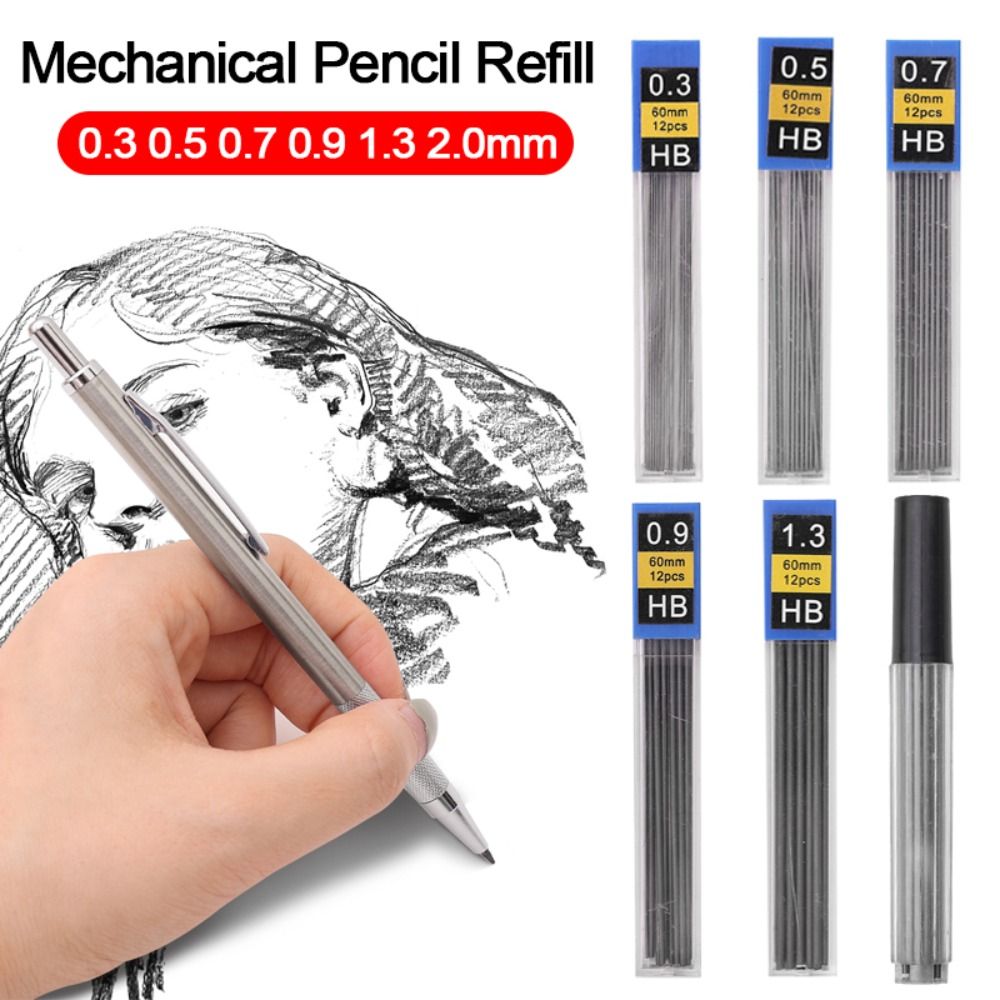 6 Kotak Isi Ulang Pensil Otoma - Mechanical Pencil 0.3 ulasan dan harga