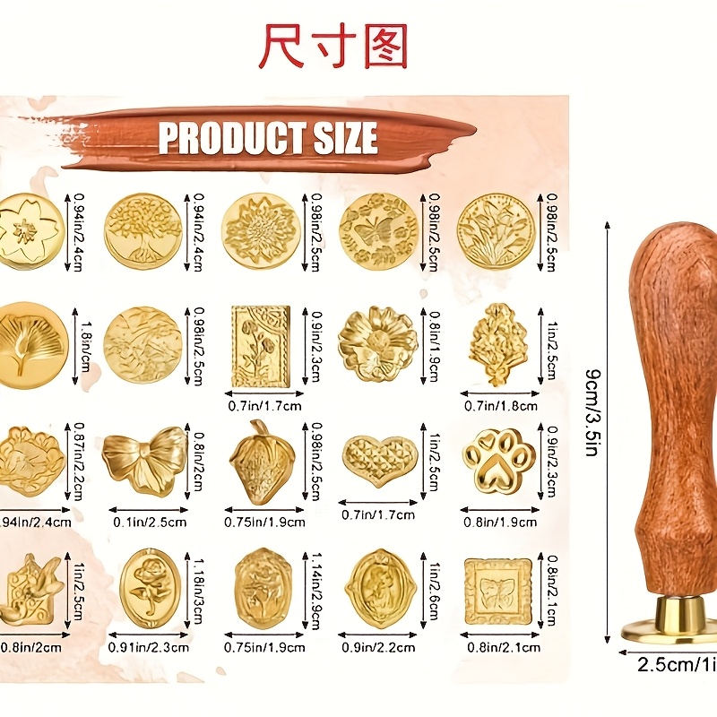 21pc Set Stempel Lilin dengan  - Wax Seal Stamp Set ulasan dan harga