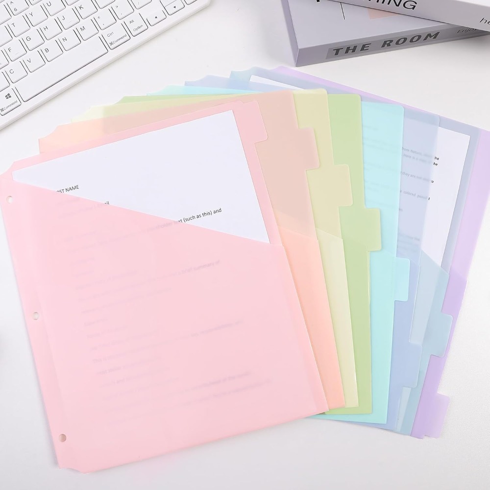 8 Buah Pembagi Binder Pastel A - Tab Divider A4 ulasan dan harga