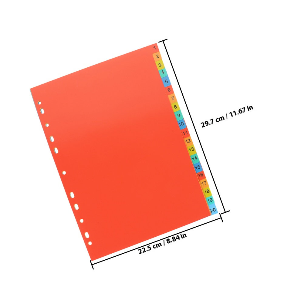 2 Set Pembatas Indeks Plastik  - Tab Divider A4 ulasan dan harga