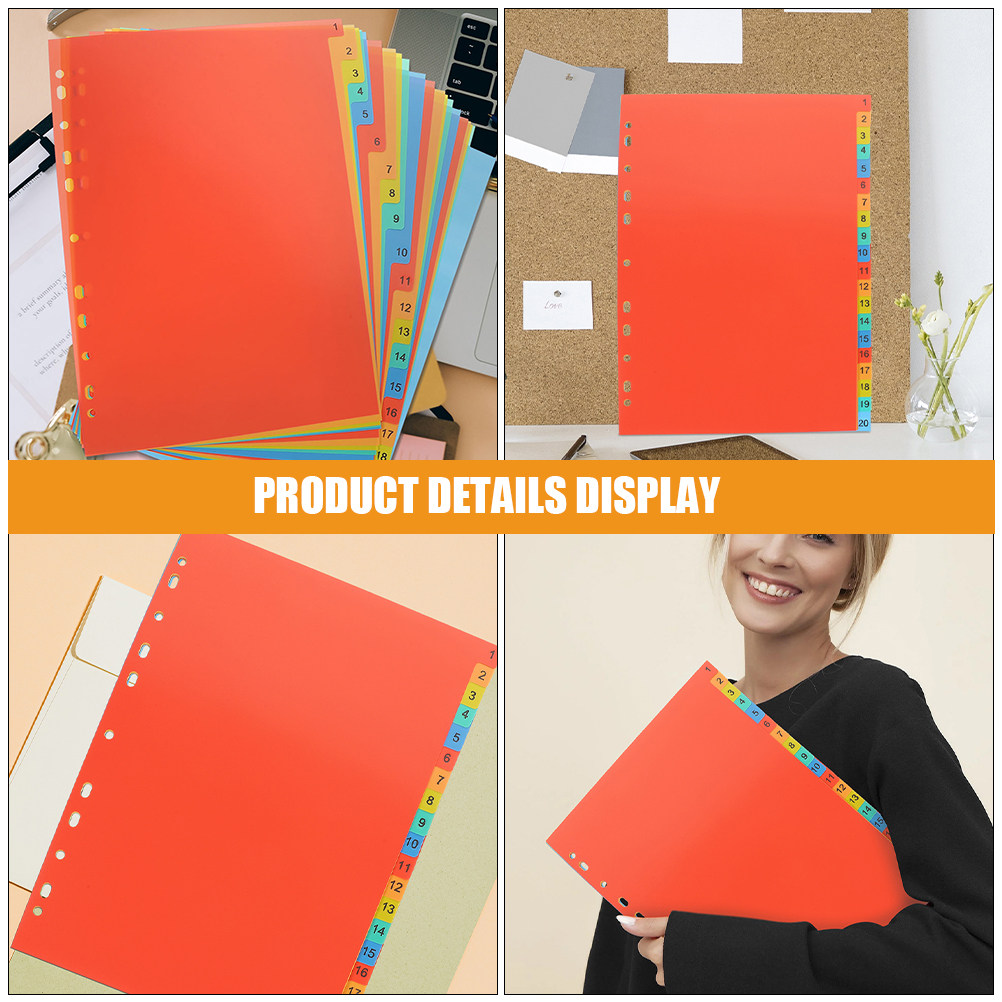 2 Set Pembatas Indeks Plastik  - Tab Divider A4 ulasan dan harga