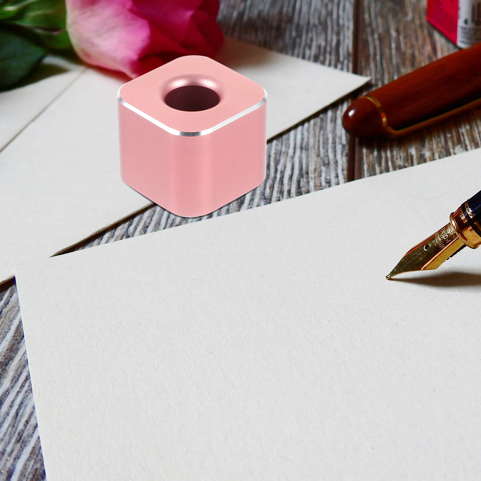 Tempat Pena Logam Paduan Alumi - Pen Rest Single ulasan dan harga
