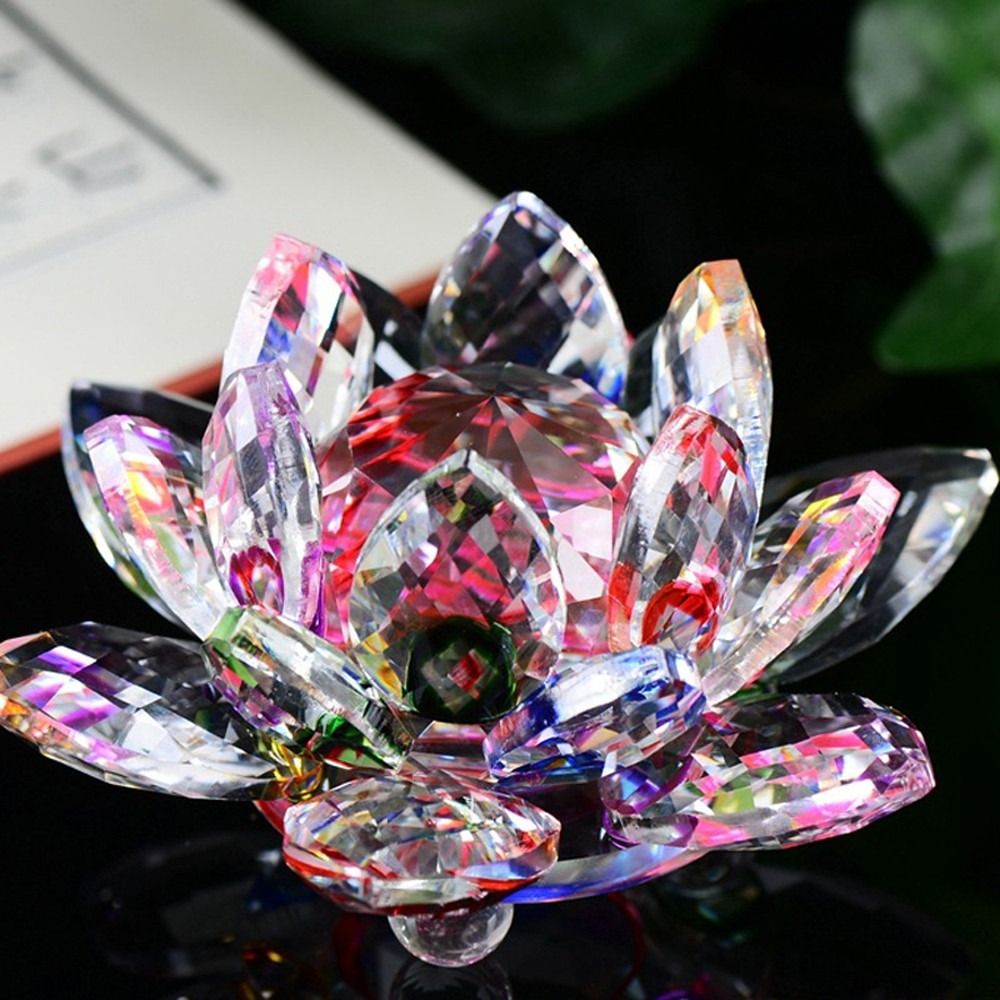 Patung bunga Lotus kristal, de - Paper Weight Crystal ulasan dan harga