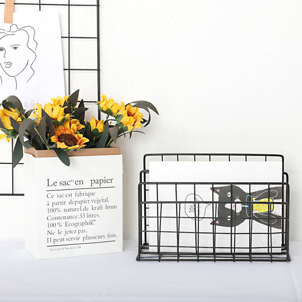 Rak Penyimpanan Logam untuk Me - Magazine Holder Rack ulasan dan harga